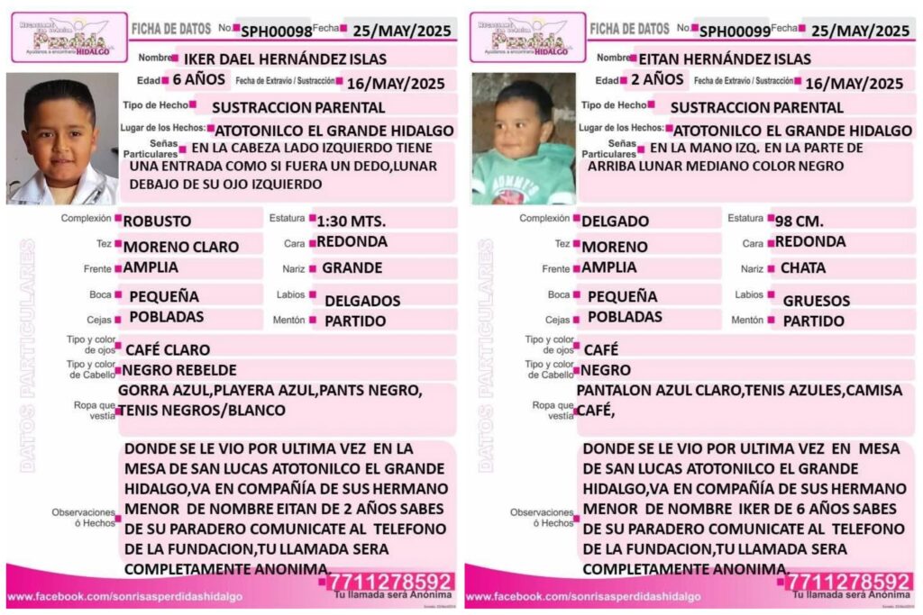 Le arrebataron a sus hijos: Mujer de Hidalgo exige justicia y ayuda para recuperarlos