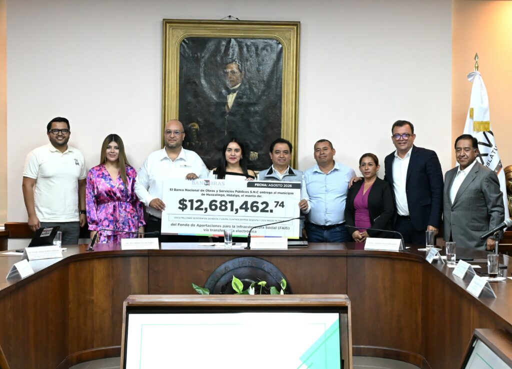 Congreso de Hidalgo autoriza entrega de más de 17 mdp para infraestructura social en San Agustín Tlaxiaca y Huazalingo